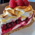 Cheesecake de Merengue de Limón y Frambuesa: Fácil 83 Cheesecake de Merengue de Limón y Frambuesa: Fácil
