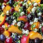 Ensalada de Arándanos, Durazno y Feta – La Mejor Cena Fácil