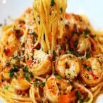 ✅ Pasta con Camarones al Ajo – La Mejor Cena Fácil