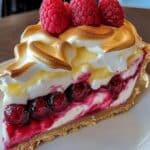 Cheesecake de Limón y Frambuesa – El Mejor Postre Fácil