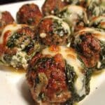 👉 Mozzarella-Stuffed Spinach Garlic Meatballs: Cena Fácil