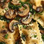 Ravioles de Champiñones - La Mejor Receta Cremosa