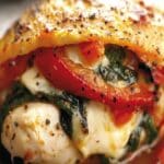 Pollo Relleno de Pimientos Rojos Asados: La Mejor Receta Fácil de Cena