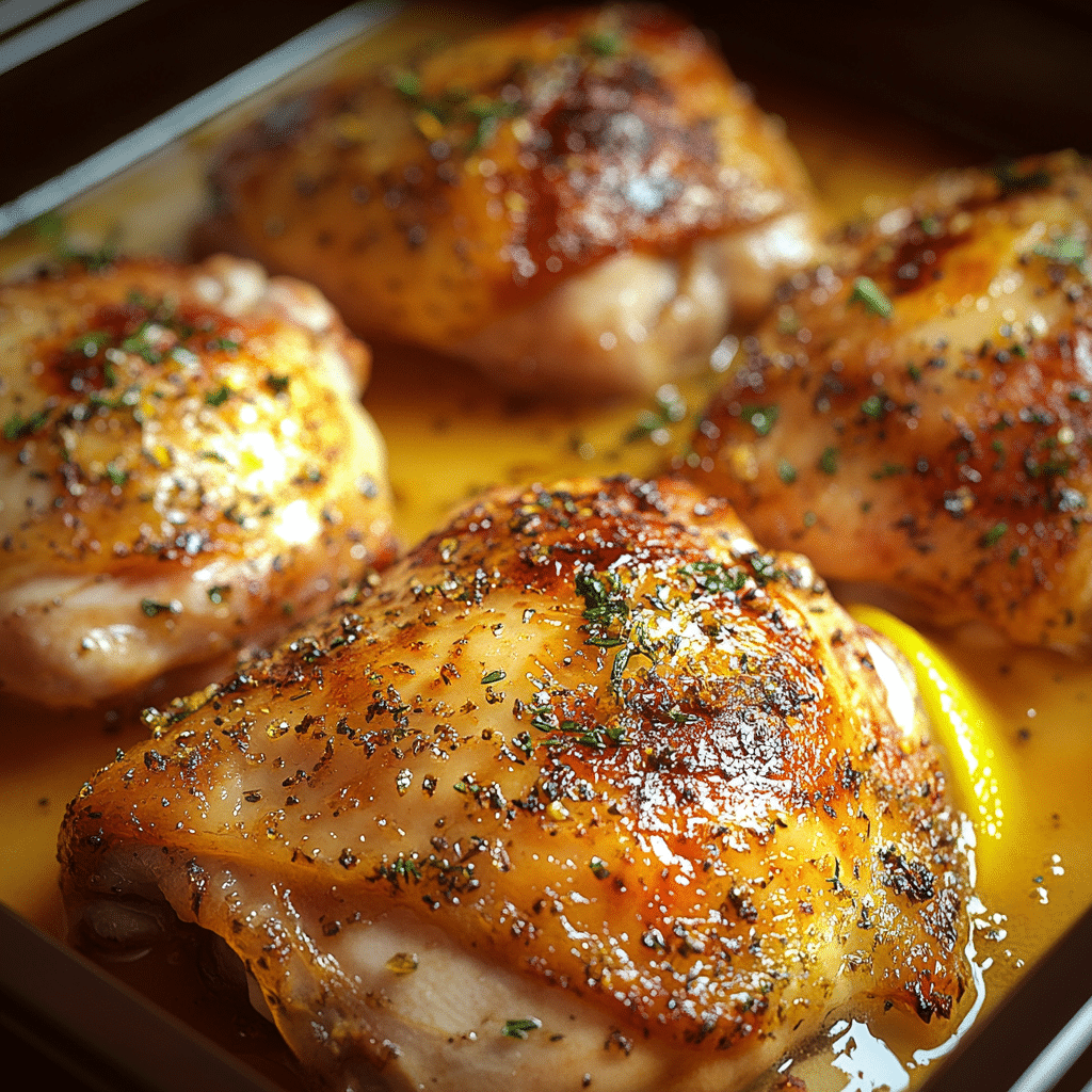 Muslos de Pollo al Horno con Limón