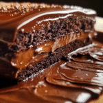 Pastel de Chocolate Relleno con Ganache