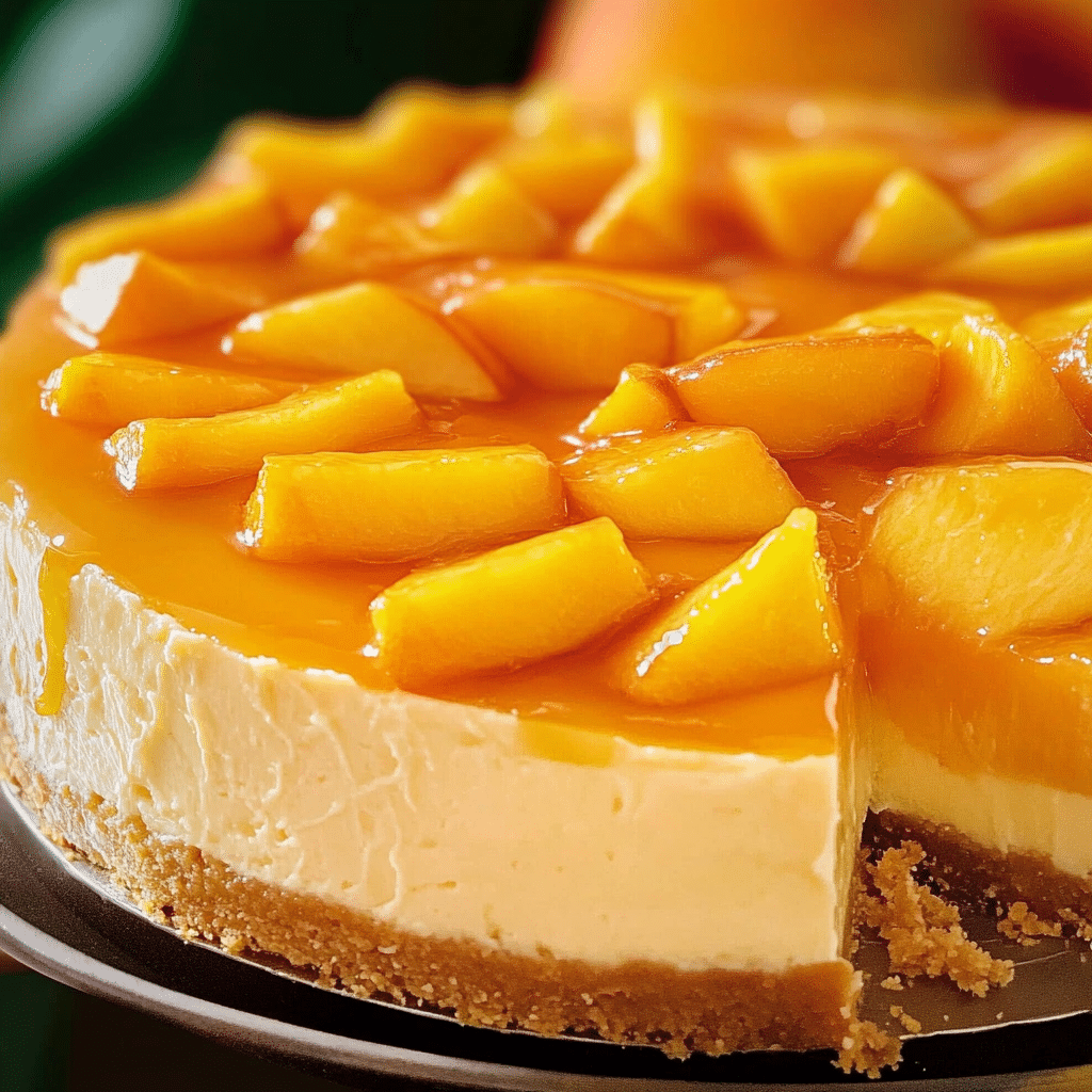 Delicioso Cheesecake de Durazno