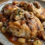 Receta de Pechugas Rellenas con Salsa de Champiñones 60 Disfruta de unas exquisitas pechugas de pollo rellenas de champiñones y queso crema, una combinación perfecta que deleitará a toda la familia. Esta receta es fácil de seguir y en solo 45 minutos tendrás un platillo delicioso y reconfortante que resalta los sabores de los ingredientes frescos. Perfectas para una cena especial o una comida cotidiana, ¡no podrás resistirte a su cremosidad! Receta de Pechugas Rellenas