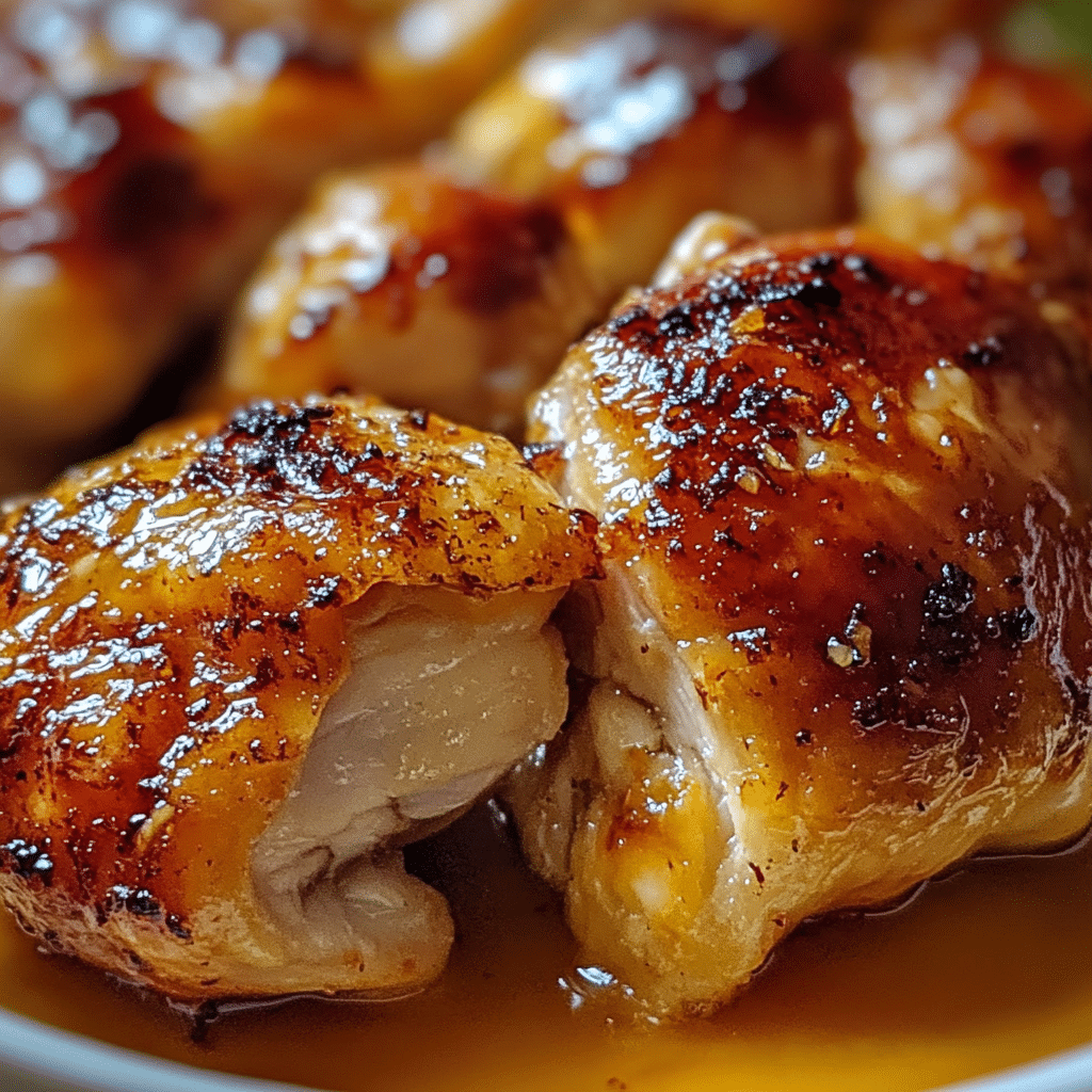 Pollo al Horno con Ajo y Azúcar Moreno