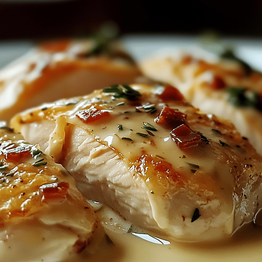Pollo a la crema fácil y tentador