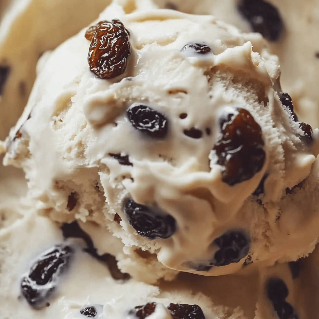 Helado Casero de Pasas