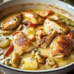 Cazuela de Pollo a la Normanda