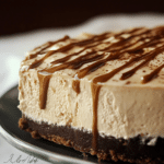 Tarta de Queso de Café Sin Hornear (Sin Azúcar, Keto, Sin Nueces)