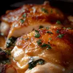 Pollo a la Philadelphia con Espinacas