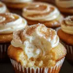 Cupcakes Rellenos de Crema con Azúcar y Canela