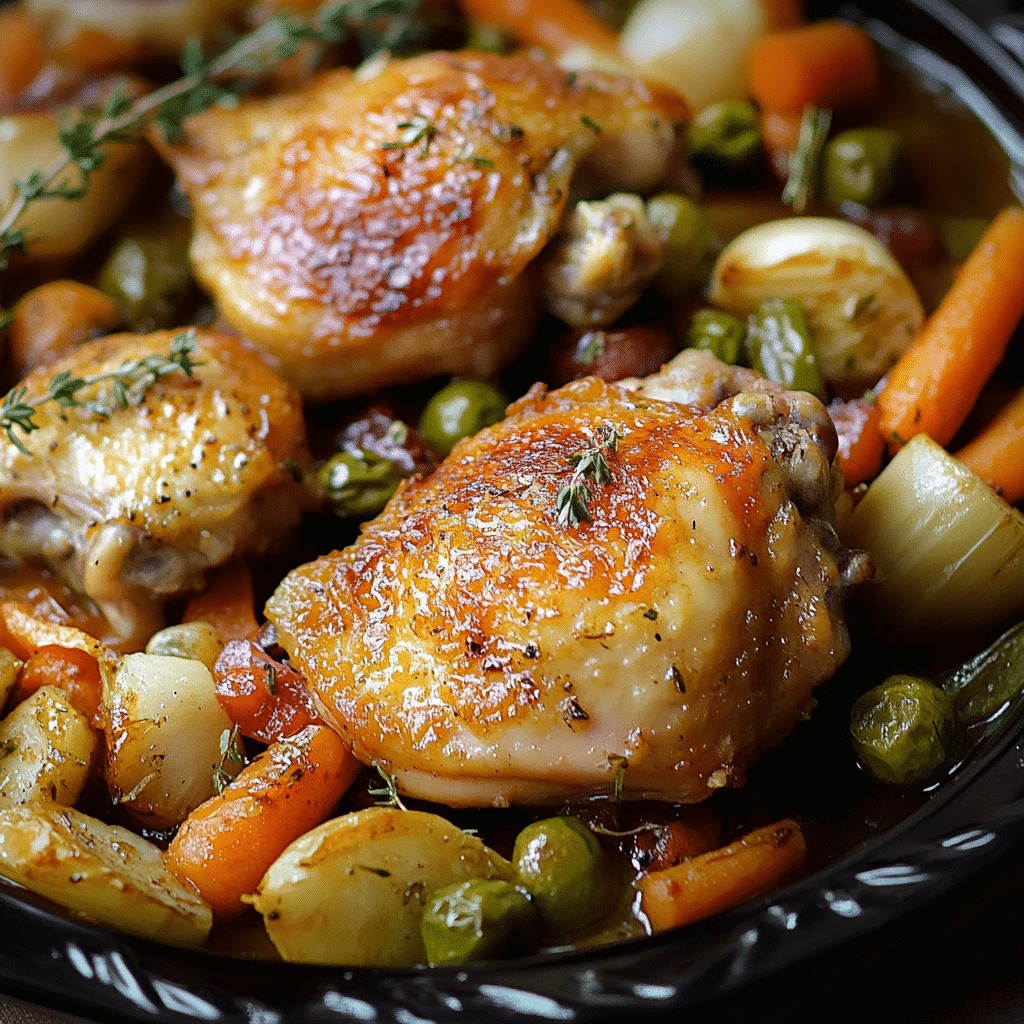 Muslos de Pollo con Verduras 87 Muslos de Pollo con Verduras