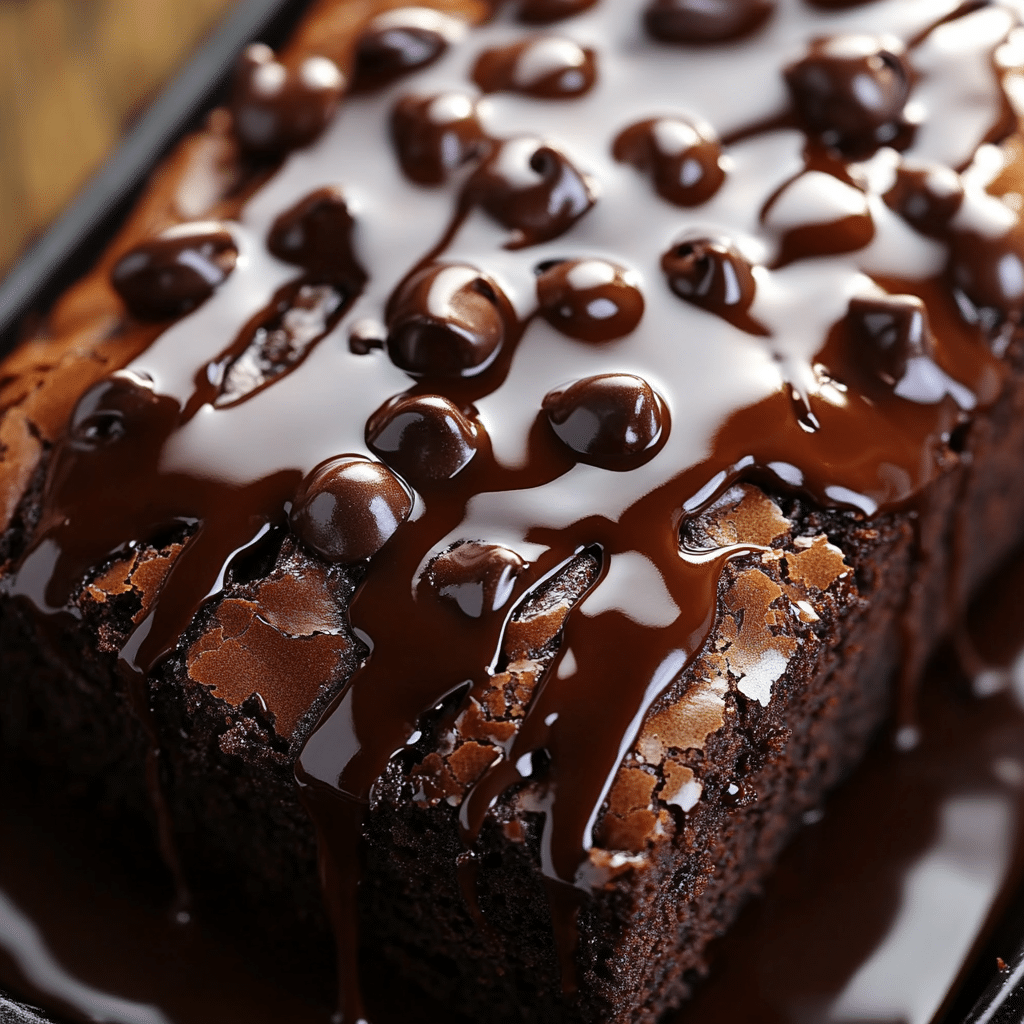 Pan de Brownie con Salsa de Chocolate Caliente 79 Pan de Brownie con Salsa de Chocolate Caliente