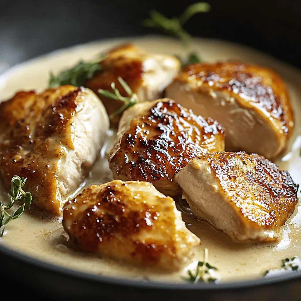Poulet à la Crème à la Moutarde 51 Poulet à la Crème à la Moutarde