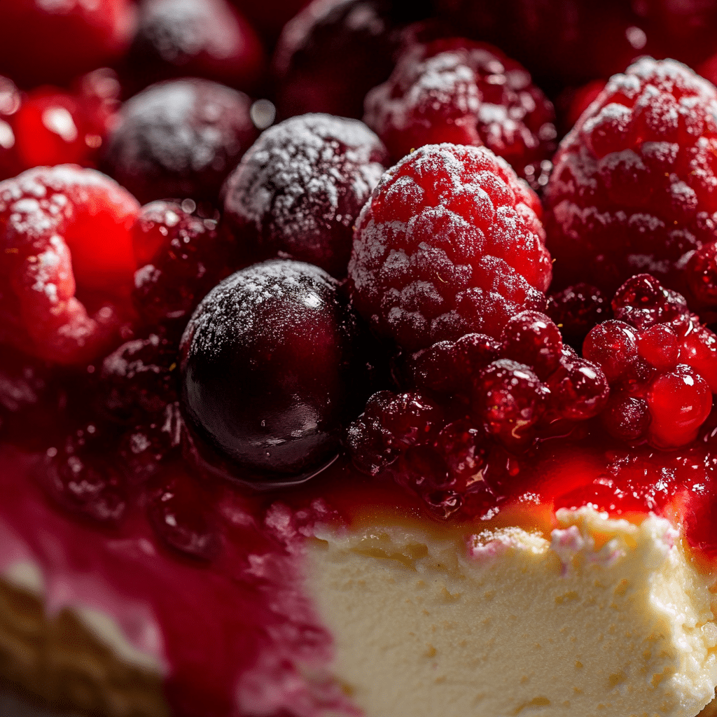 Cheesecake con Frutos Rojos
