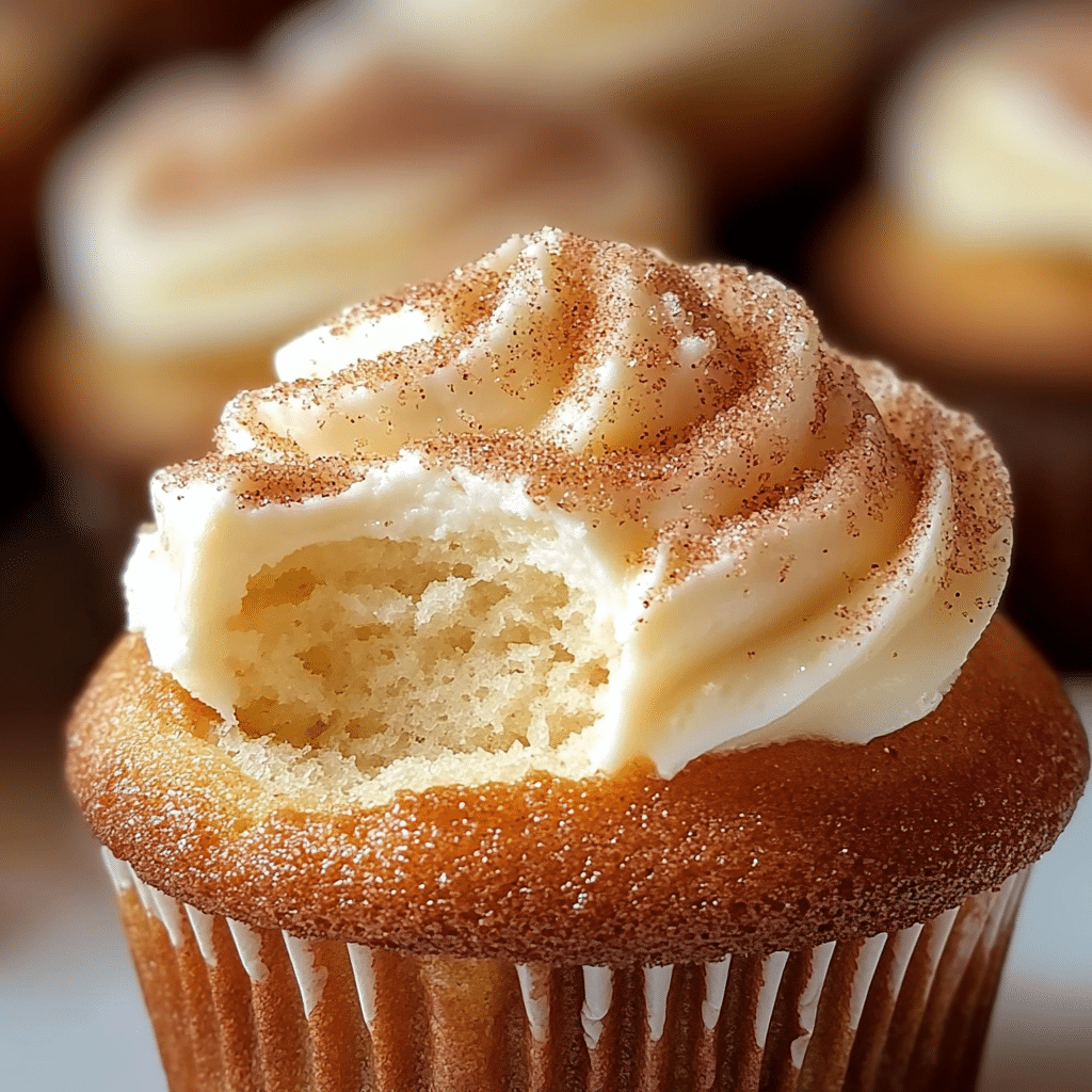 Cupcakes Rellenos de Crema con Azúcar y Canela