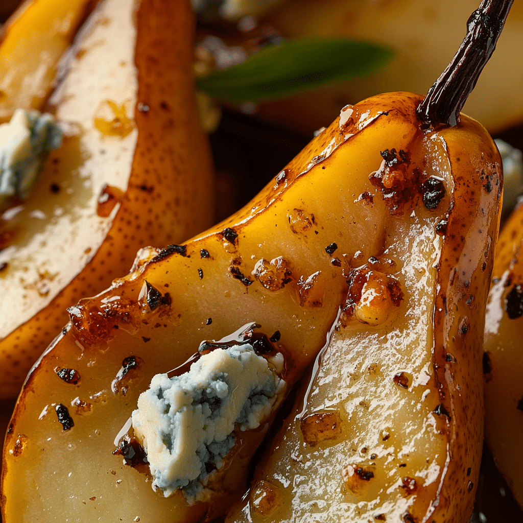 Peras Asadas con Queso Azul – Aperitivo Fácil y Elegante