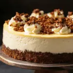 Cheesecake Cremoso con Base de Galleta y Topping