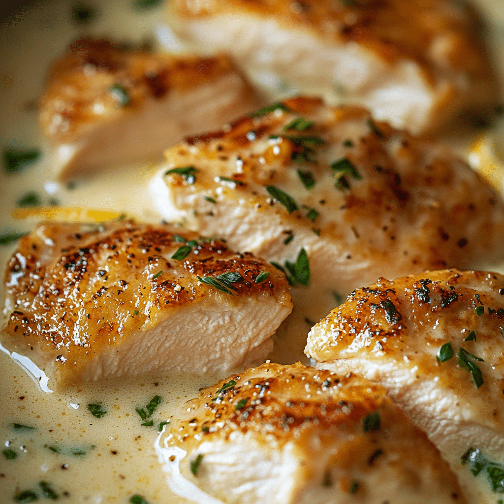 Pollo Cremoso a la Piccata