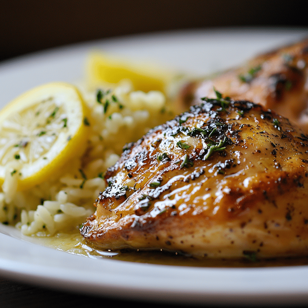 Pollo Griego con Arroz al Limón