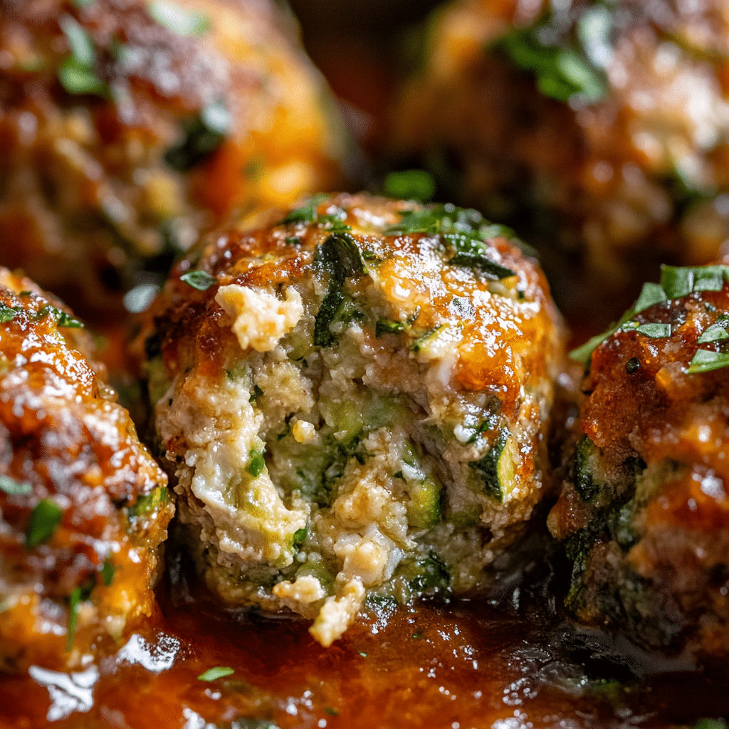 Albóndigas de calabacín al horno