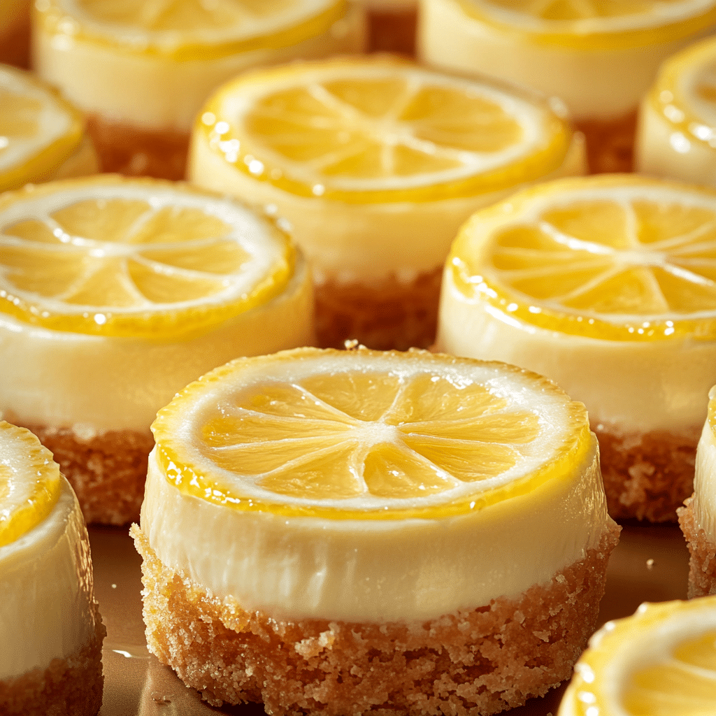 Mini Cheesecakes de Limón 75 Mini Cheesecakes de Limón