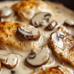 Pollo a la Crema con Champiñones