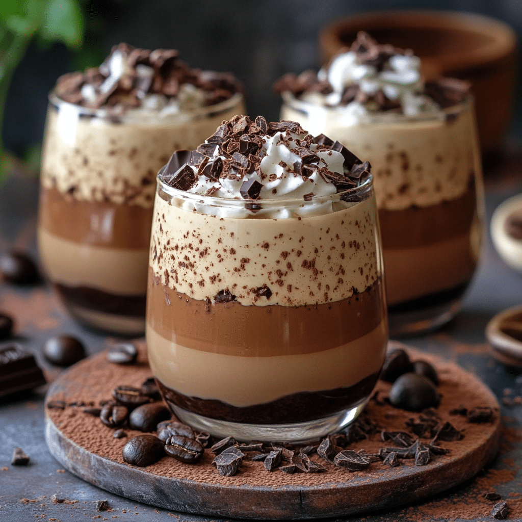 Postres en Vasito de Chocolate y Café
