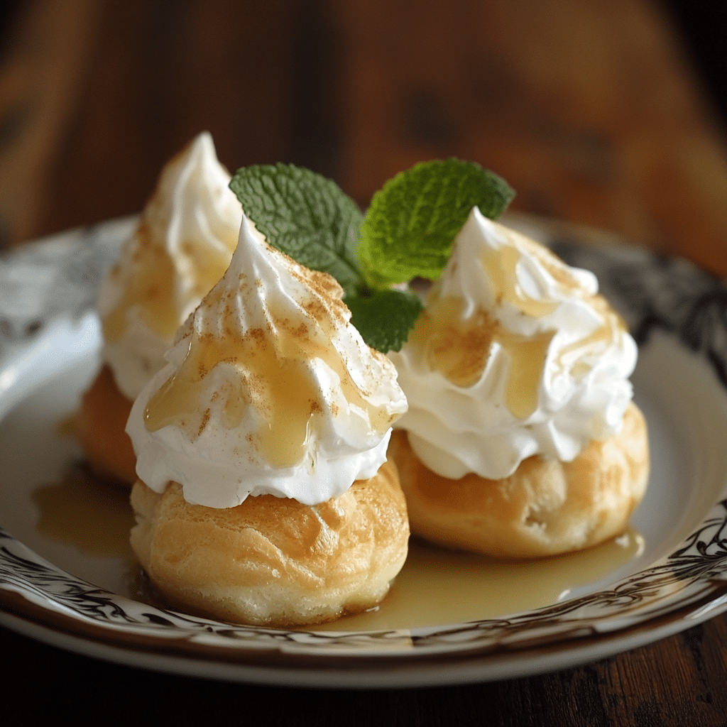 Profiteroles de Crema de Limón