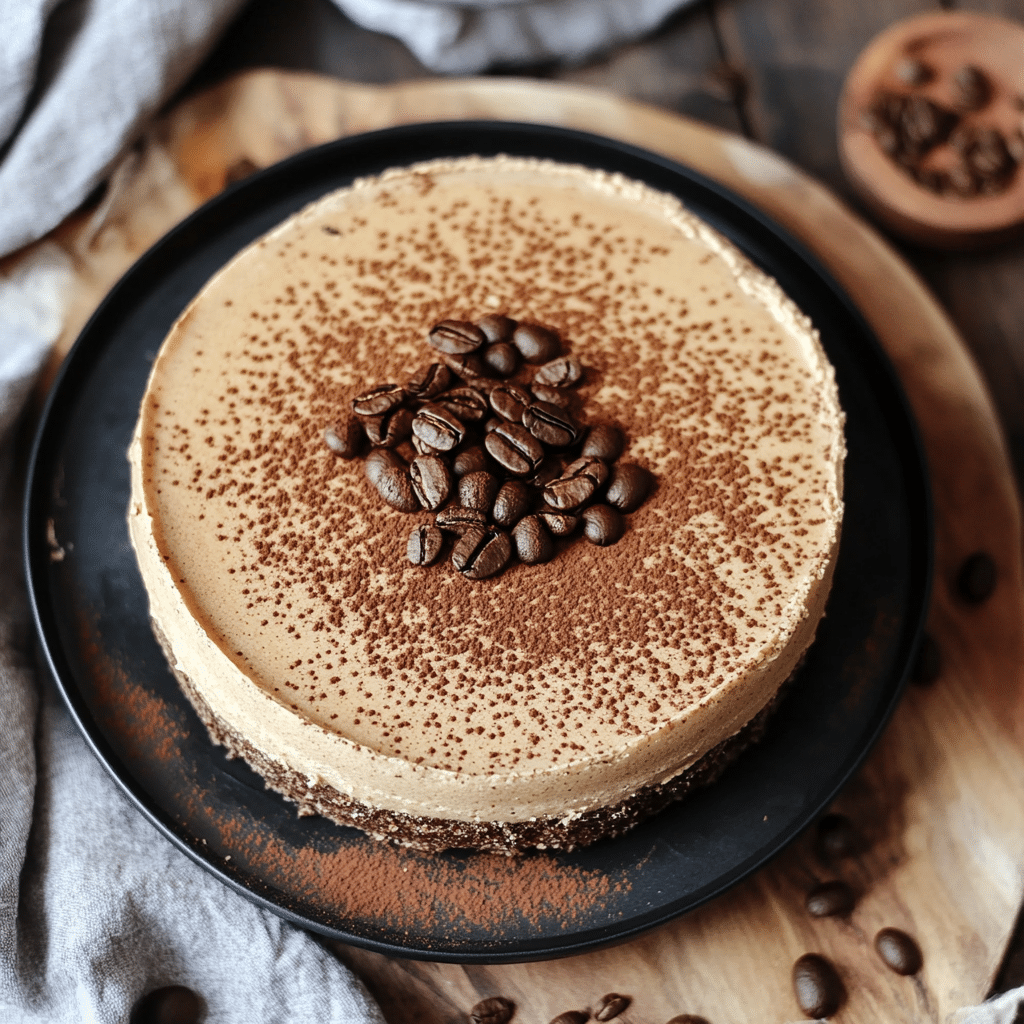Tarta de Café Sin Horno