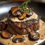 Filete Mignon con Boursin y Champiñones