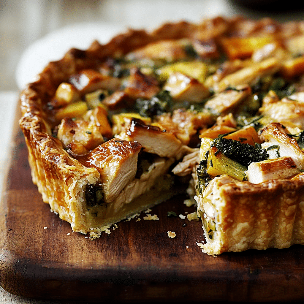 Tarta de Pollo y Verduras