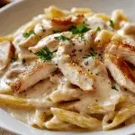 Receta de Pasta Cremosa con Pollo 🍝🍗🌿