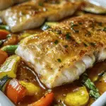 Pescado al Horno con Verduras Frescas