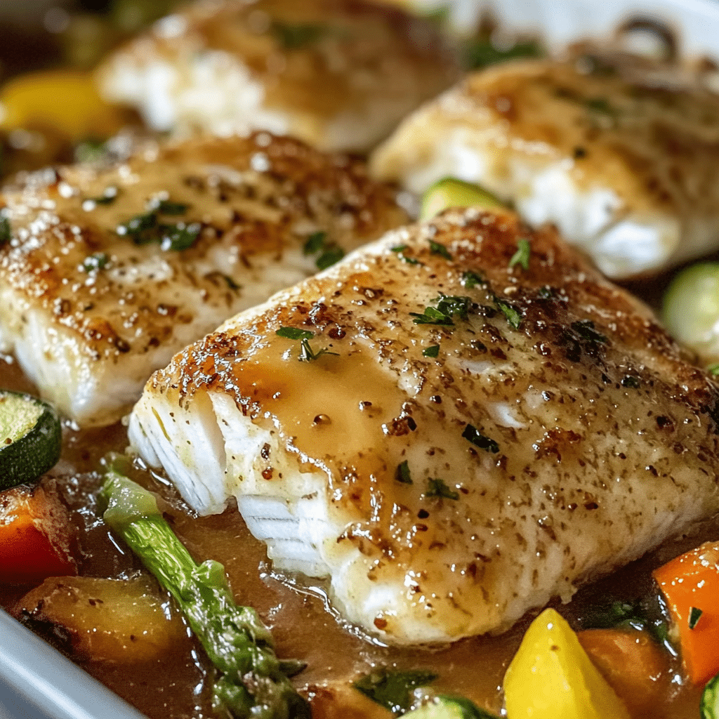 Pescado al Horno con Verduras Frescas