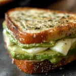 Tostada de Aguacate y Queso Mozzarella