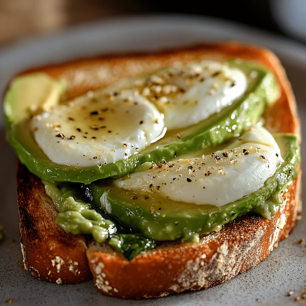 Tostada de Aguacate y Queso Mozzarella