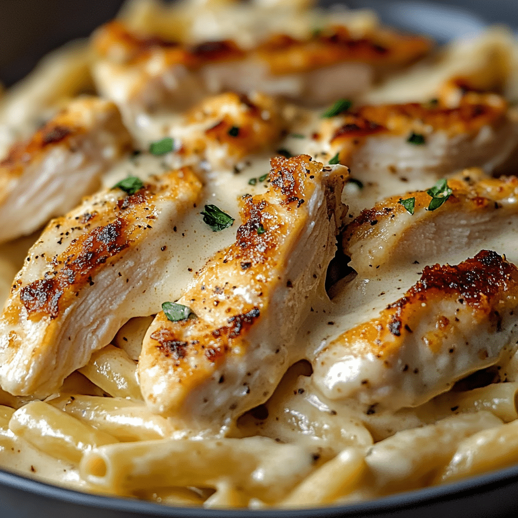 Pollo con Pasta Ranch Cremosa