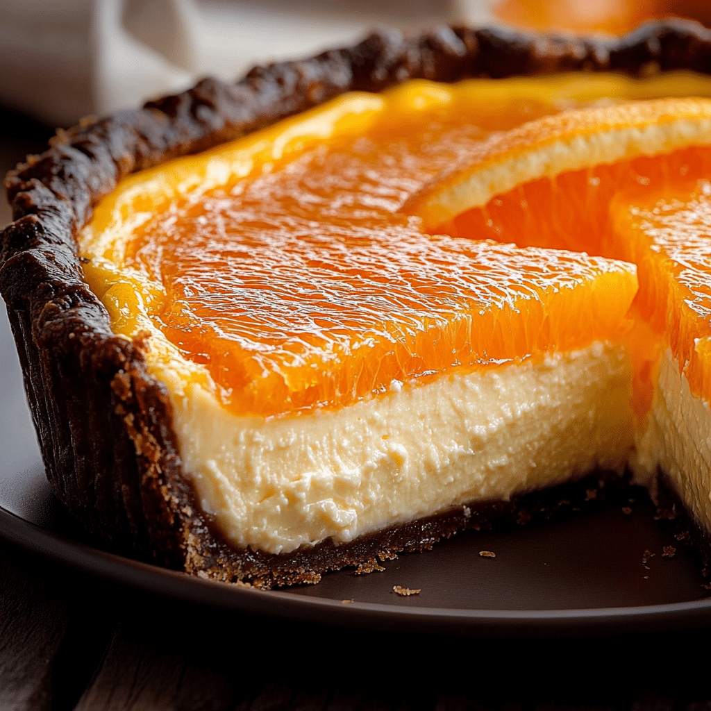 Tarta de Queso con Naranja