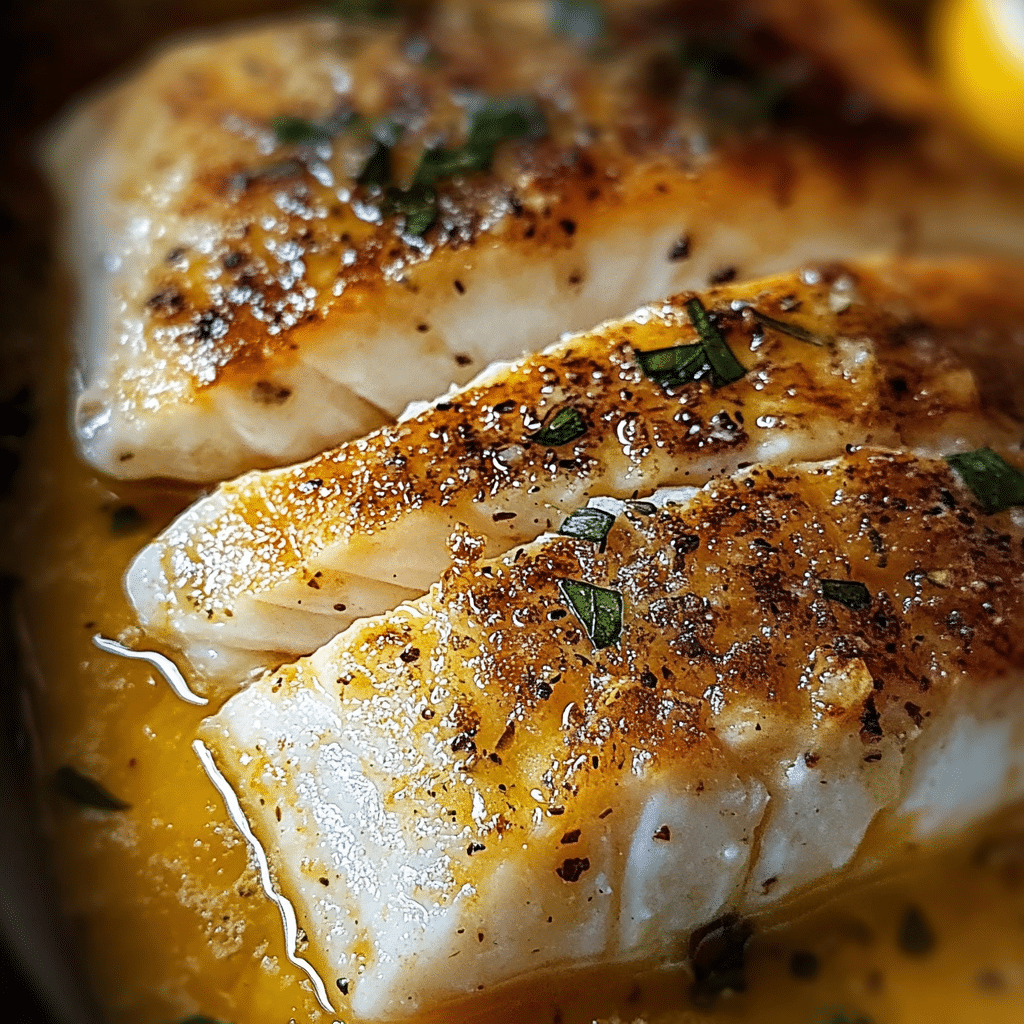 Pescado al Horno con Mantequilla y Limón