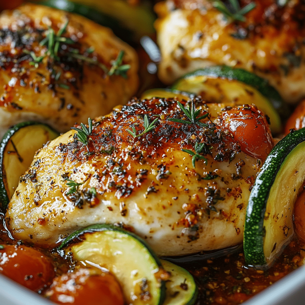 Pollo Mediterráneo al Horno con Calabacín 47 Pollo Mediterráneo al Horno con Calabacín
