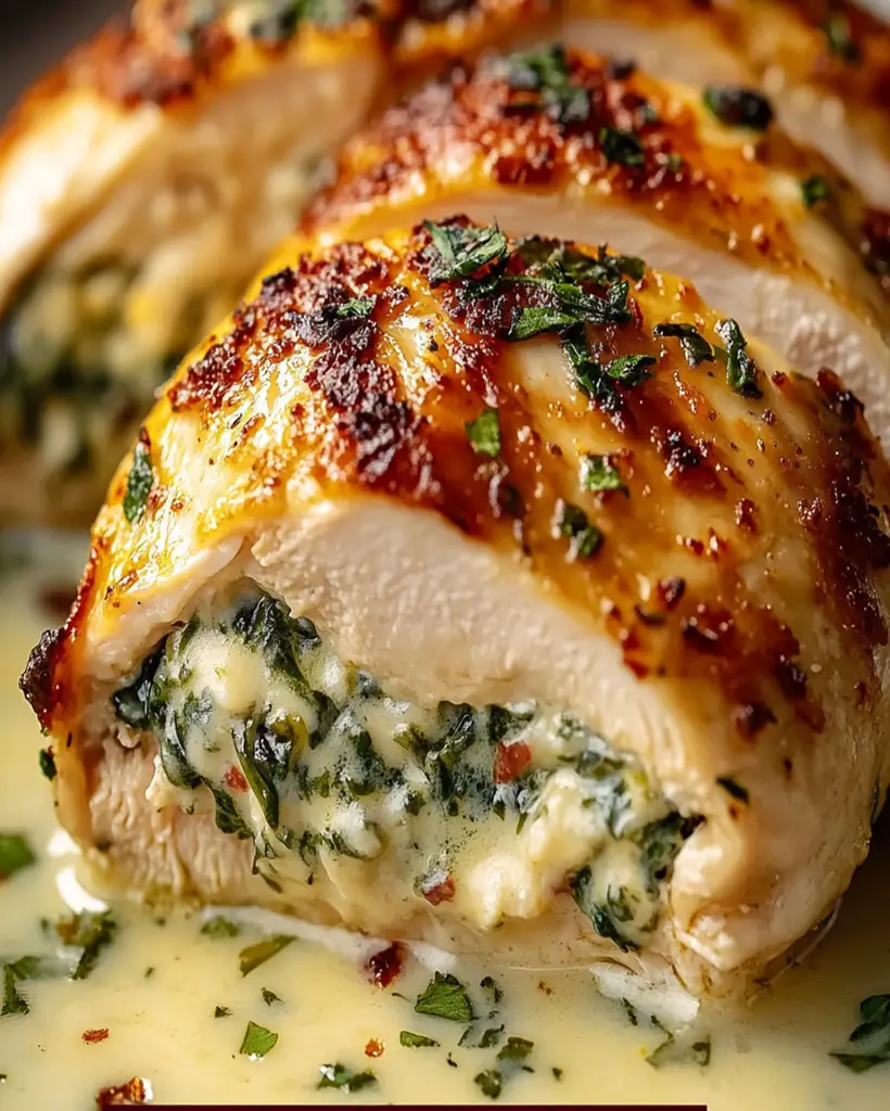 Pechugas de Pollo Rellenas de Espinacas y Queso