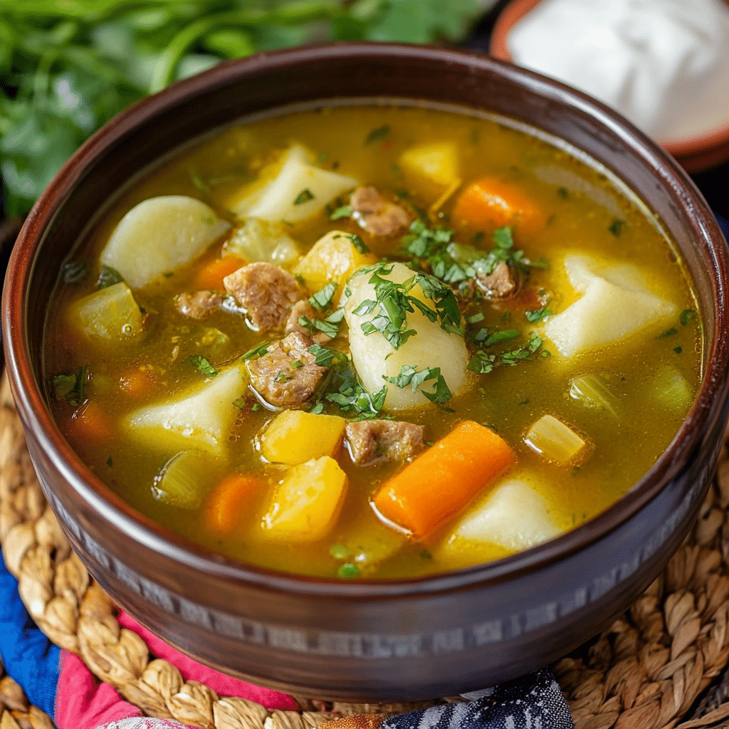 SOPA DE MENESTRÓN PERUANO