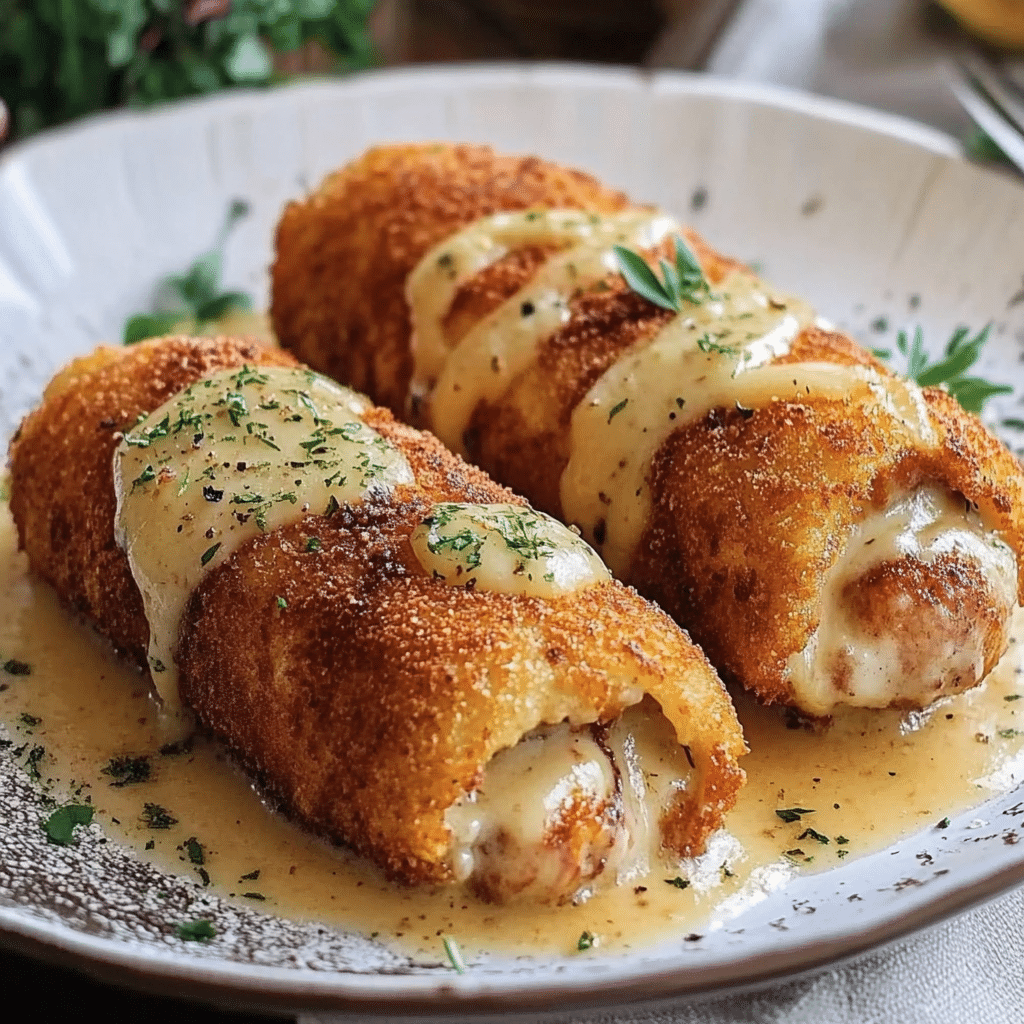Pechugas Cordon Bleu con Salsa de Champiñones 102 Pechugas Cordon Bleu con Salsa de Champiñones