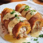 Pechugas Cordon Bleu con Salsa de Champiñones 105 Pechugas Cordon Bleu con Salsa de Champiñones