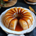 Flan de Vainilla en Molde de Aro con Caramelo
