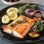 Salmón a la Plancha con Guarniciones